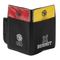Summit Football Soccer Referee Cards Wallet Australia Endorsed Yellow Red Umpire