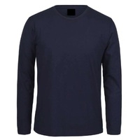Fleece Thermal Comfort Mens Thermal Long Sleeve Top T Shirt Thermals - Navy - Small