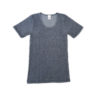 Fleece Thermal Comfort Mens Thermal Short Sleeve Top T Shirt Thermals - Navy