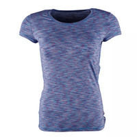 Peak Womens Round Neck Tee Shirt Running Gym Sport - Blue
