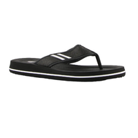Lightning Bolt Wilson Flip Flops Thongs Sandals Shoes - Black/White