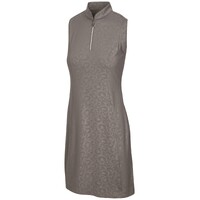 Greg Norman Gardenia Sleeveless Short Sleeve Zip Dress - Graphite