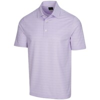 Greg Norman Mens Freedom Micro Stripe Polo Shirt Golf - Mystic Purple	