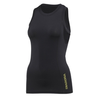 Diadora Ladies Compression Sleeveless Tank Top Fitness Gym Yoga - Black