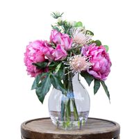 36cm Peony & Rose Mixed Arrangement Artificial Flower Decor