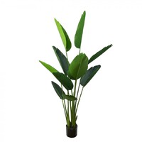 150cm Potted Faux Traveller Palm Leaves Artificial Flower Plant Décor