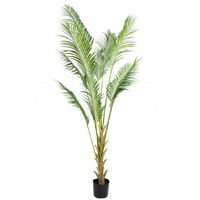 240cm Potted Artificial Palm Tree Green Plant Decor