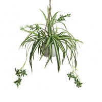 68cm Spider Plant in Hanging Planter Pot Artificial Flower Botanical