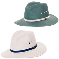 GOORIN BROTHERS Breakwater Beach Summer Cotton Fedora Hat Cap Bros 600-9503