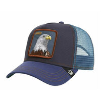 Goorin Brothers Baseball Cap Trucker Snapback Hat Adjustable Animal Series - Flying Eagle (Navy)