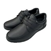 GROSBY Motion Mens Adjustable Strap Shoes - Black - UK 7