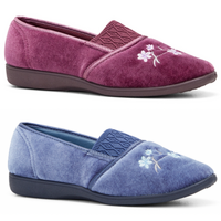 GROSBY SASHA (GA) Ladies Slippers Comfy Shoes Slip On Moccasins Warm Flats
