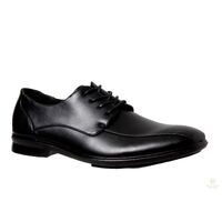 Grosby OLIVER Men's Black Shoes Formal Dress Work Lace Up Synthetic Leather