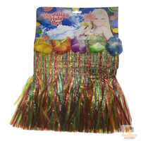 HAWAIIAN HULA BRA Tropical Costume Dress Lei Grass Flower Party Adult
