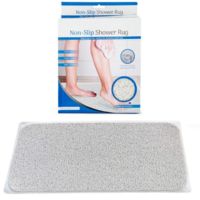 Anti Slip Loofah Shower Rug Non Slip Bathroom Bath Mat Carpet Water Drains