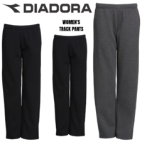 Diadora Women's Core Track Pants Trackies Gym Sports Fleece Fleecy