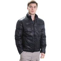 HUSKI Alaska Down Puffer Slim Fit Jacket Warm Winter Bomber Style Zip Up 922039