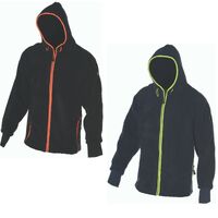 HUSKI HI VIS Full Zip Hoodie Jumper Berber Knit Furnace Fleece Jacket Workwear