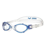 Arena Nimesis Crystal Wide Vision Swimming Goggles Anti-Fog Glasses - Clear/Blue