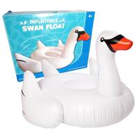 19cm Giant Inflatable Swan Float Raft Swimming Pool Water Party Lounger Toy Bed 