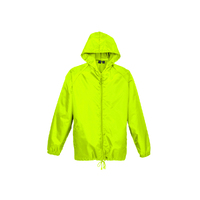 Kids Spray Jacket Outdoor Casual Hike Rain Sport Poncho Waterproof - Lime