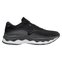 Mizuno Mens Wave Sky 5 2E Running Shoes Sneakers Runners - Black