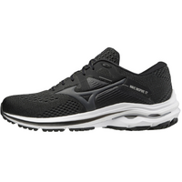 Mizuno Mens Wave Inspire 17 2E Running Athletic Shoes Sneakers - Black/White