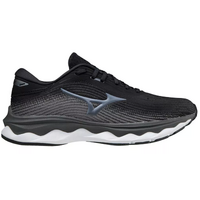 Mizuno Womens Wave Sky 5 D Running Athletic Shoes Runners Sneakers - Black