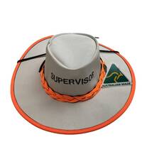 JACARU Hi Vis Safety SUPERVISOR Explorer Sun Hat UV Protection Water Resistant