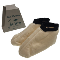 JACARU 100% Australian Sheepskin Wool Slippers Foot Warmers Winter Warm Washable