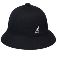 KANGOL Tropic Casual Bucket Hat K2094ST Summer Sun Brim Cap - Black