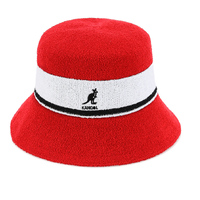 Kangol Soft Bermuda Stripe Bucket Hat - Scarlet Red