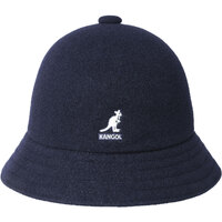 Kangol Wool Casual Unisex Bucket Hat Winter Warm Cap - Dark Blue