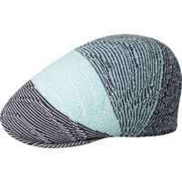 Kangol Mens Wavy Stripe 507 Flat Ivy Cap Classic Fabric Hat - Blue Tint Multi