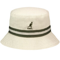 Kangol Mens Stripe Lahinch Bucket Hat Warm Winter Cap - Beige - M