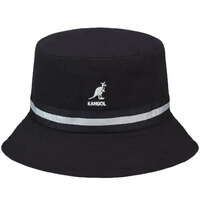 Kangol Mens Stripe Lahinch Bucket Hat - Black