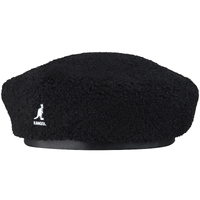 Kangol Womens Nylon Plush Reversible Beret Hat Cozy Cap - Black/Electric Pink