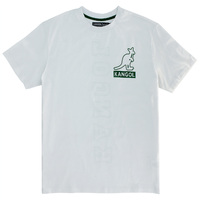Kangol Big Logo Short Sleeve Tennis T-Shirt Top - White