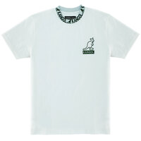 Branded Collar Tee Men T-Shirt Short Sleeves Cotton - White / White Size #2 XL