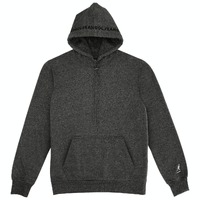 Embroidered Hoodie Mens Pullover Top Hooded Sweatshirt -  Black Syro - L