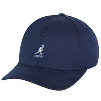 KANGOL Wool Flexfit Baseball Cap Hat - Dark Blue (Navy) 