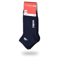 Kappa Mens Ankle Socks - Navy - 1 Pack of 3