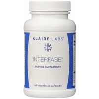 Klaire Labs Interfase Enzyme Supplement 120 Vegetarian Capsules