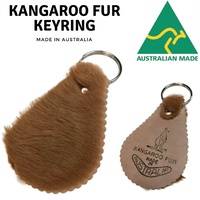 Genuine Kangaroo Fur Leather Keyrings Made in Australia Key Rings Souvenir