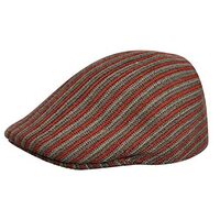 KANGOL Jacquard 507 Ivy Cap Vintage Driving Wool Blend Hat - Pinstripe Claret