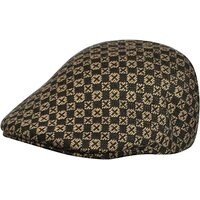 KANGOL Jacquard 507 Ivy Cap Driving Wool Blend Hat - Tic Tac Jac Black