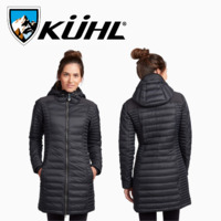 KUHL Women's Spyfire Down Hooded Parka Puffer Lightweight Insulated Warm Winter