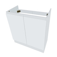Kwiksemble DIY 750mm Freestanding Bathroom Vanity Cabinet Only - White