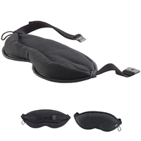 Lewis N. Clark Eye Mask Travel Sleep Relaxing Sleep Shade Blindfold Rest - Black