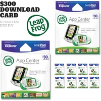 LeapFrog $300 AUD App Centre LeapPad Download Gift Card LeapsterGS Game Book